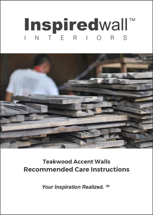 DOWNLOAD InspiredWall Recommended Care Instructions