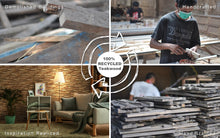 Load image into Gallery viewer, Recycled 3D Teakwood Wall Panels | Graphite (Available in Cases or as a Sample) | FREE Shipping on Orders Over $200