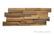 Load image into Gallery viewer, Recycled 3D Teakwood Wall Panels | Cinnamon (Available in Cases or as a Sample) | FREE Shipping on Orders Over $200