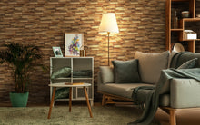 Load image into Gallery viewer, Recycled 3D Teakwood Wall Panels | Cinnamon (Available in Cases or as a Sample) | NOW 50% OFF with promo code OVERSTOCKED50 ($45.75 per case)
